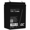 Green Cell AGM baterie 12V 2.8Ah