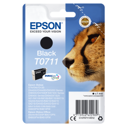 EPSON ink čer Singlepack Black T0711 DURABrite Ultra Ink (7,4 ml)