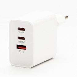 Powerton ENERGY VOLTIX GaN Síťový adaptér 65W, 3 porty, USB-C, USB-A