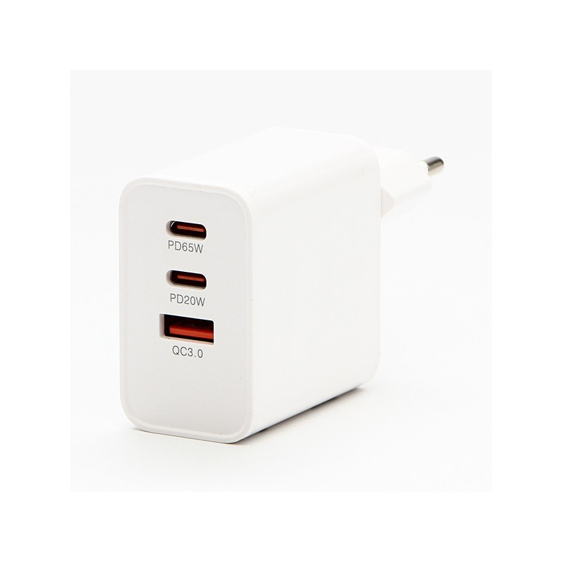 Powerton ENERGY VOLTIX GaN Síťový adaptér 65W, 3 porty, USB-C, USB-A