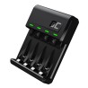 Green Cell GC VitalCharger Ni-MH AA a AAA baterie nabíječka s Micro USB a USB-C port