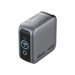 VERBATIM Mini GaN Nabíječka s displejem 100W, 2xUSB-C, 1xUSB-A, černá