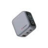 VERBATIM Mini GaN Nabíječka s displejem 65W, 2xUSB-C, 1xUSB-A, šedá
