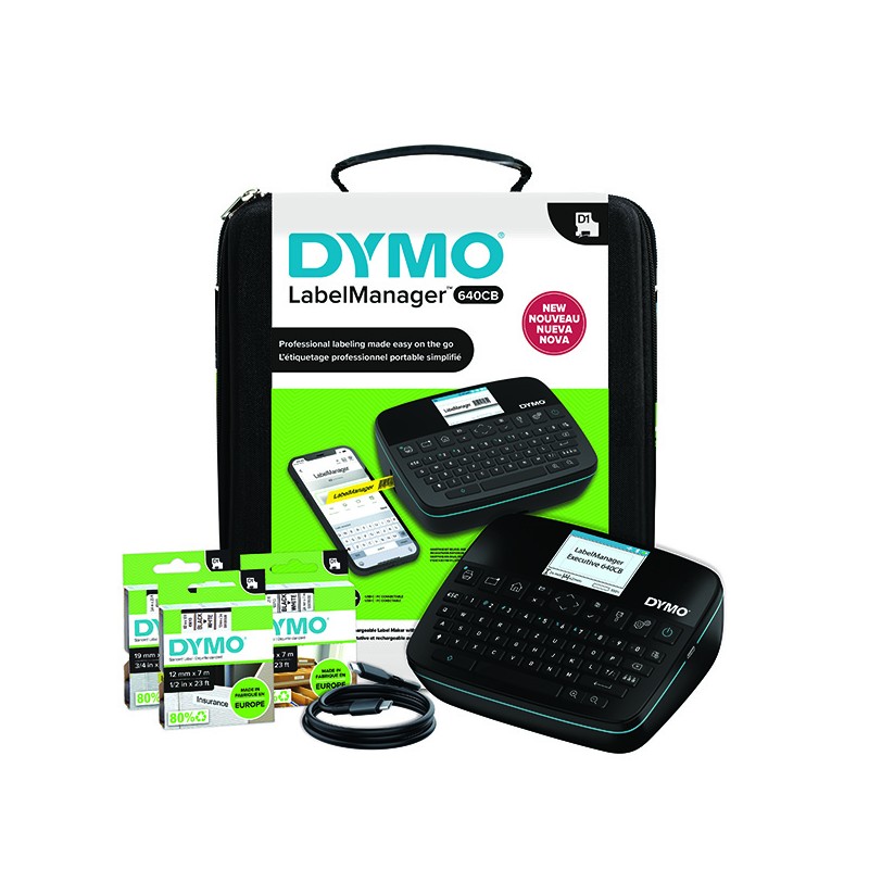 Tiskárna samolepicích štítků Dymo, LabelManager Executive 640 CB, s kufrem