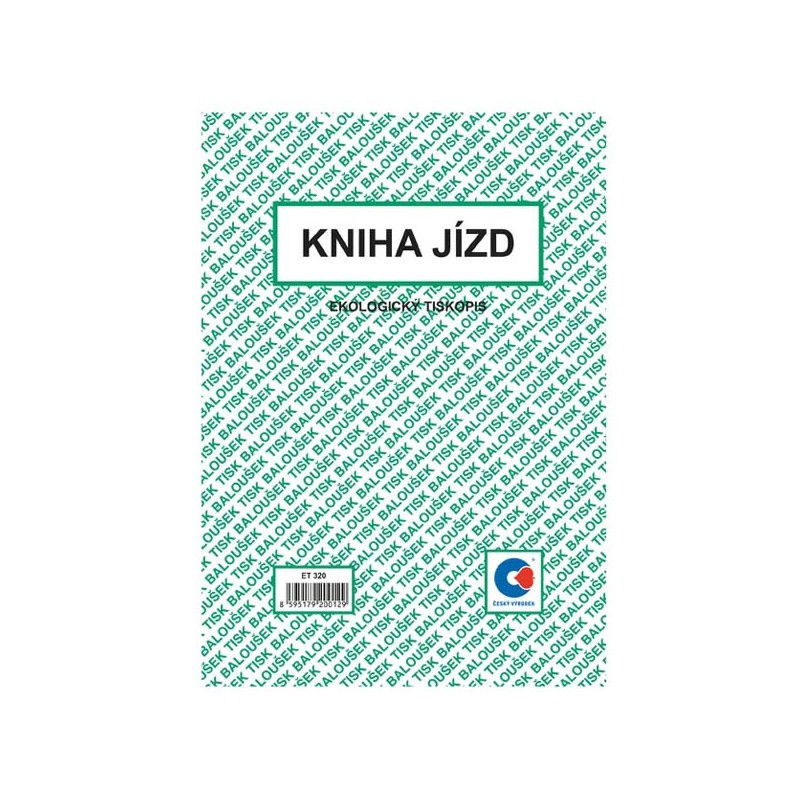 Kniha jízd ET320, A5, 3x52listů,3ks, cena za 1ks, Baloušek