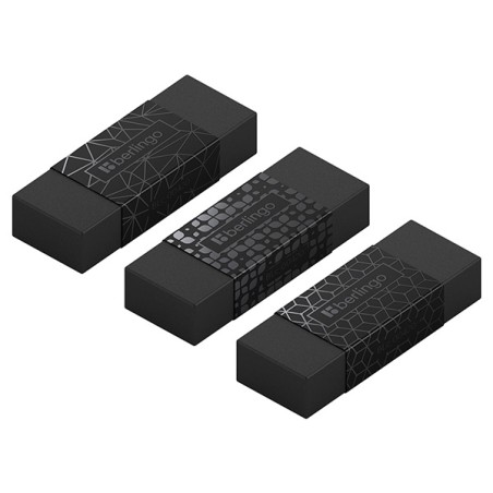 Berlingo, pryž Eco-PVC, černá, 30ks, Double Black