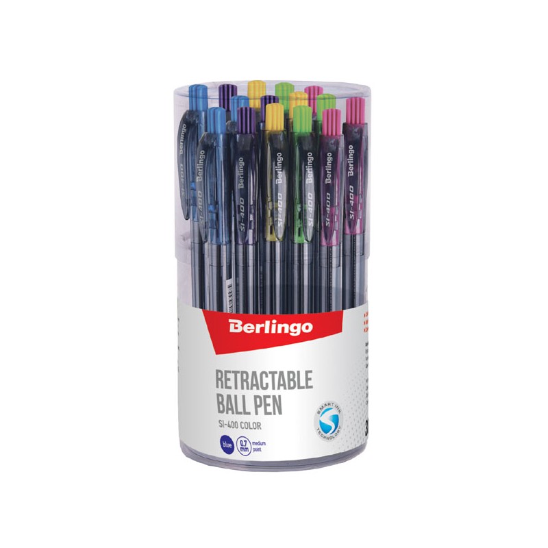 Berlingo, pero automatické kuličkové, modré, 30ks, 0.7mm, SI-400 COLOR