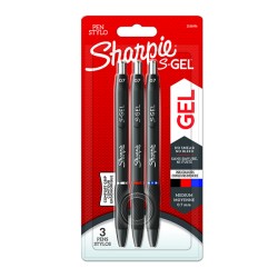 Sharpie, gelové pero S-Gel, mix barev, 3ks, 0.7mm, DOPRODEJ
