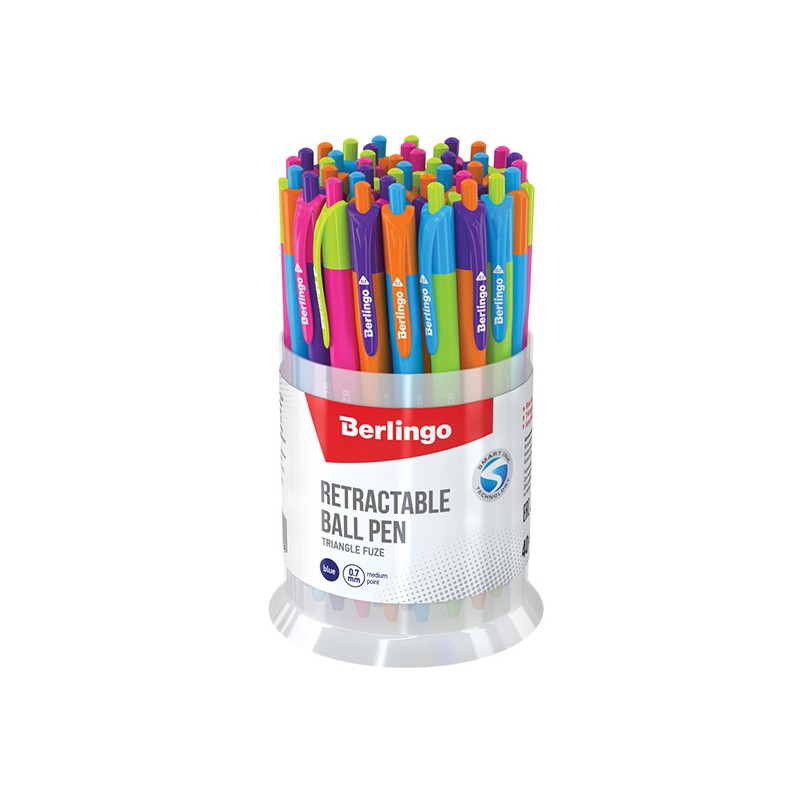 Berlingo, pero automatické kuličkové, modré, 40ks, 0.7mm, Triangle Fuze RT, DOPRODEJ