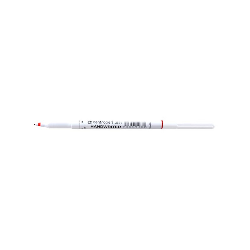 Centropen, liner 2551, červený, 12ks, 0.5mm, plastový hrot odolný tlaku, cena za 1ks