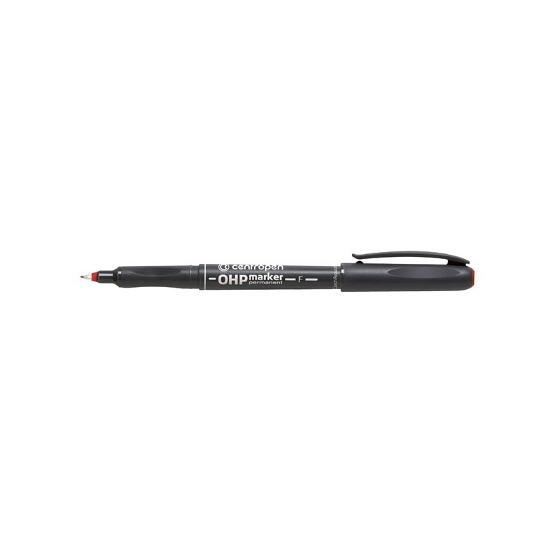 Centropen, marker 2636, červený, 10ks, 0.6mm, alkoholová báze, cena za 1ks, DOPRODEJ