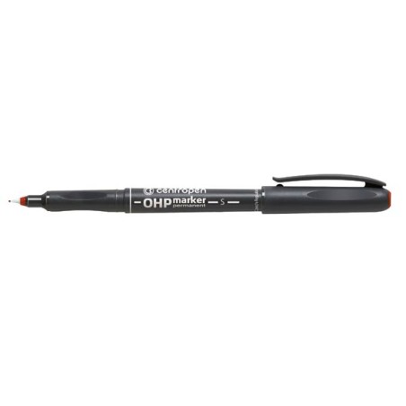 Centropen, marker 2634, červený, 10ks, 0.3mm, alkoholová báze, cena za 1ks