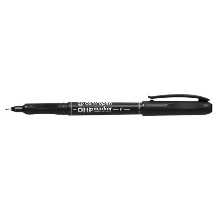 Centropen, marker 2636, černý, 10ks, 0.6mm, alkoholová báze, cena za 1ks