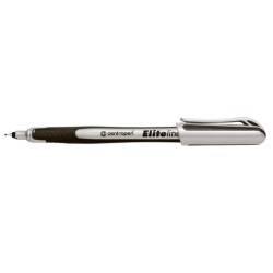 Centropen, liner 4721, černý, 10ks, 0.3mm, jemný plastový hrot v kovové objímce, cena za 1ks