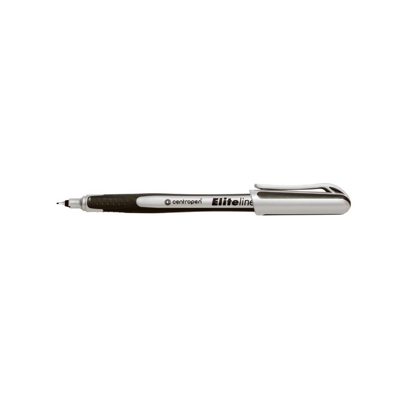 Centropen, liner 4721, černý, 10ks, 0.3mm, jemný plastový hrot v kovové objímce, cena za 1ks