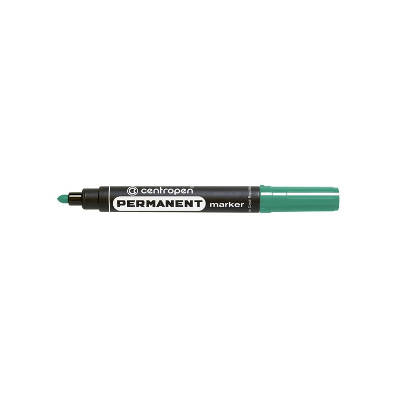 Centropen, marker 8566, zelený, 10ks, 2.5mm, alkoholová báze, cena za 1ks