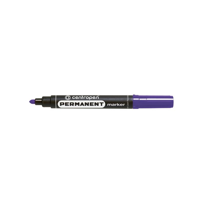 Centropen, marker 8566, fialový, 10ks, 2.5mm, alkoholová báze, cena za 1ks