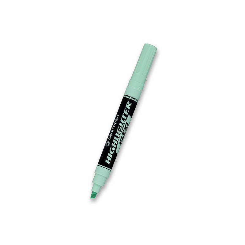 Centropen, zvýrazňovač 8542, zelený, 10ks, 1-5mm, se super pružným hrotem, cena za 1ks, DOPRODEJ