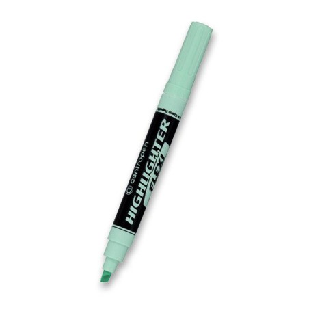 Centropen, zvýrazňovač 8542, zelený, 10ks, 1-5mm, se super pružným hrotem, cena za 1ks, DOPRODEJ