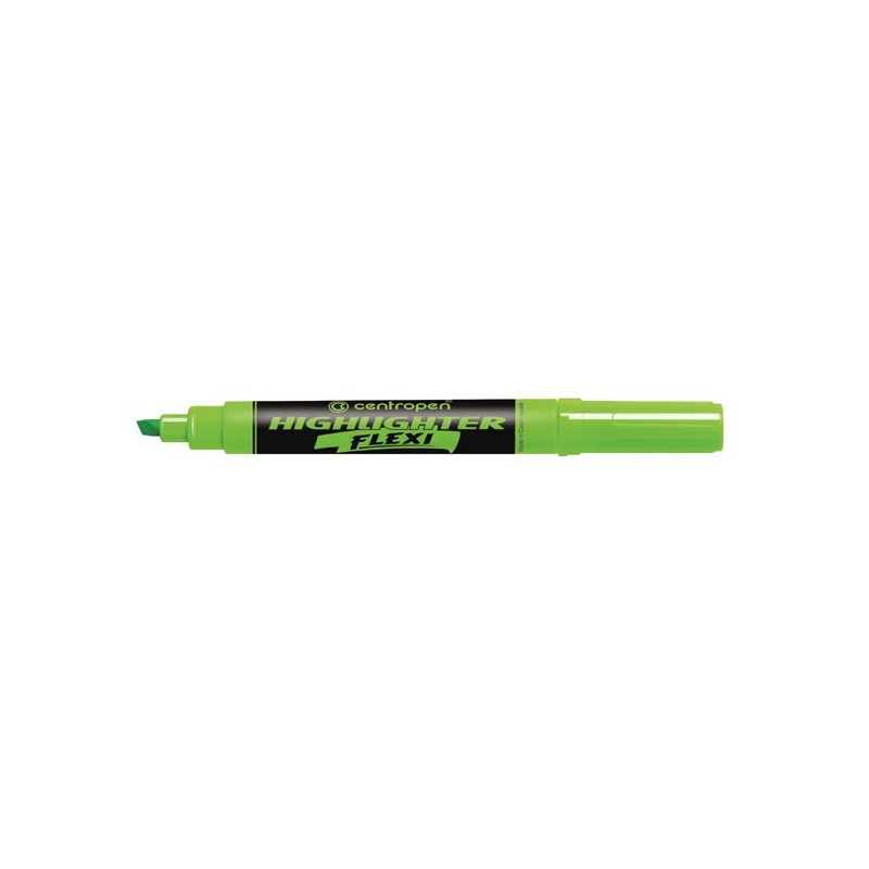 Centropen, zvýrazňovač 8542, zelený, 10ks, 1.5mm, se super pružným hrotem, cena za 1ks