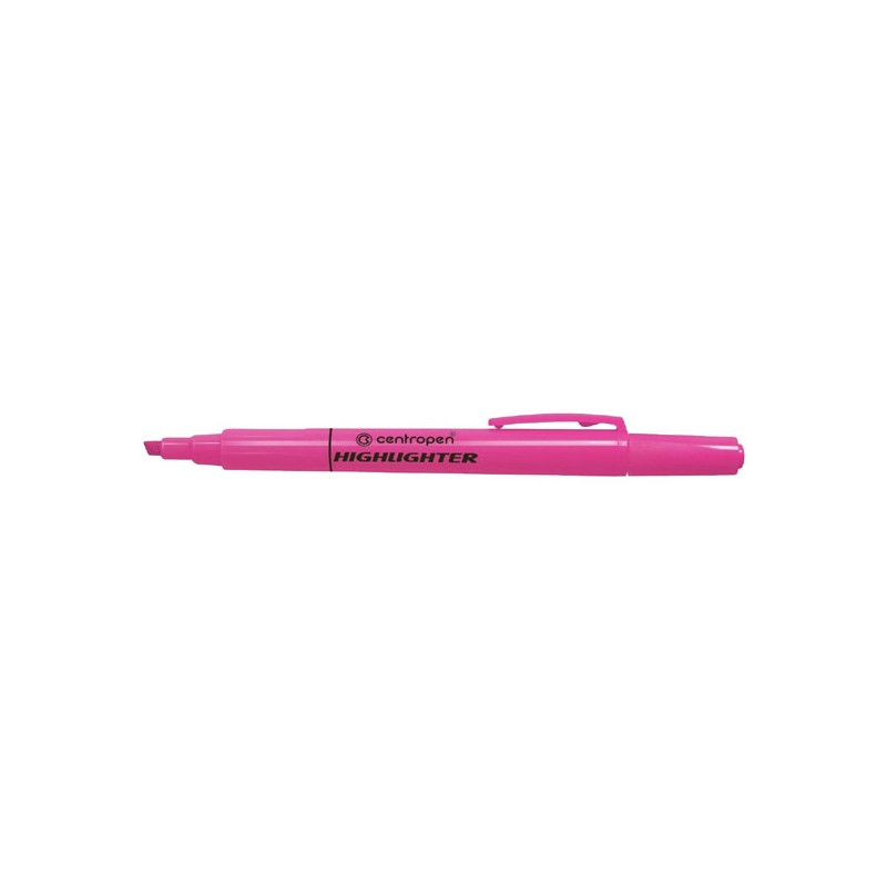 Centropen, zvýrazňovač 8722, růžový, 10ks, 1.4mm, klínový hrot