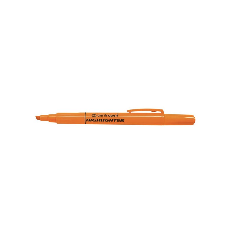 Centropen, zvýrazňovač 8722, oranžový, 10ks, 1.4mm, klínový hrot