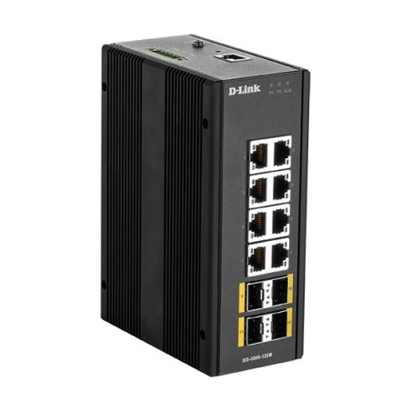 D-Link DIS-300G-12SW Industrial Gigabit Managed Switch with SFP slots
