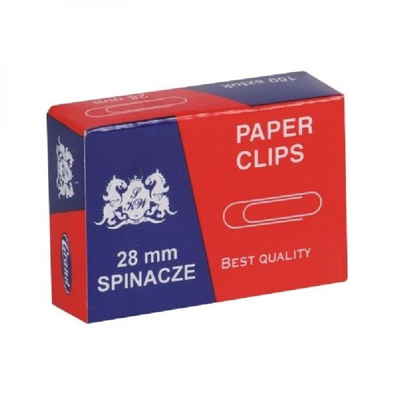 Spony dopisní, 28mm, 5x100ks, cena za 1ks