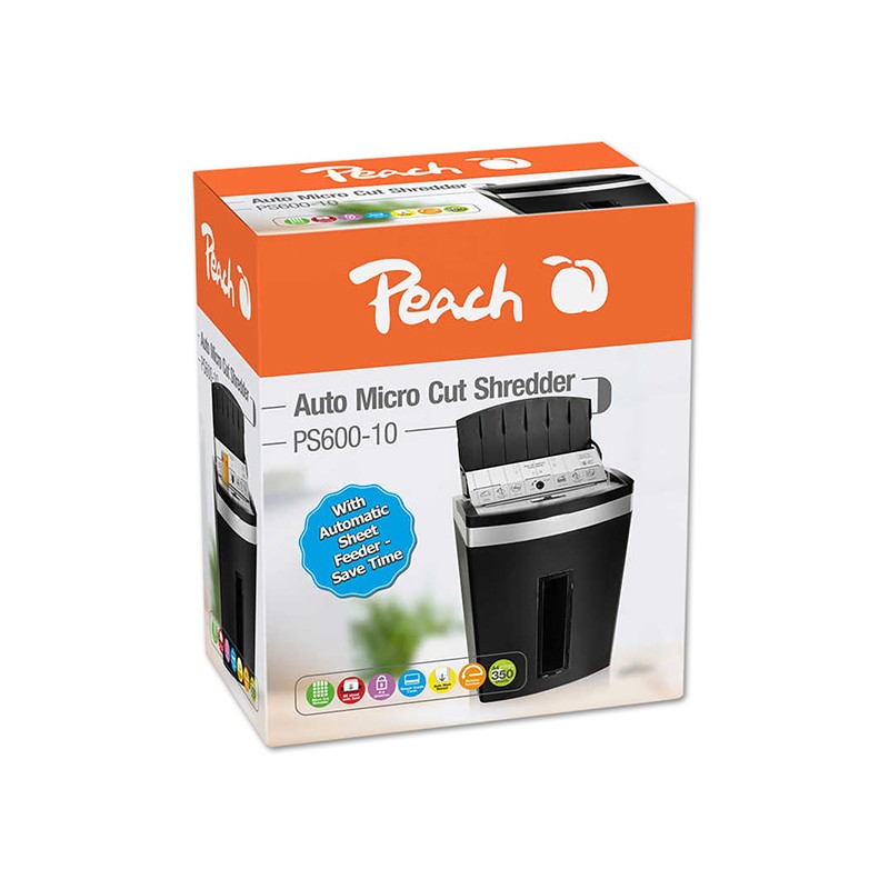 Peach automatický skartovací stroj PS600-10 s křížovým řezem