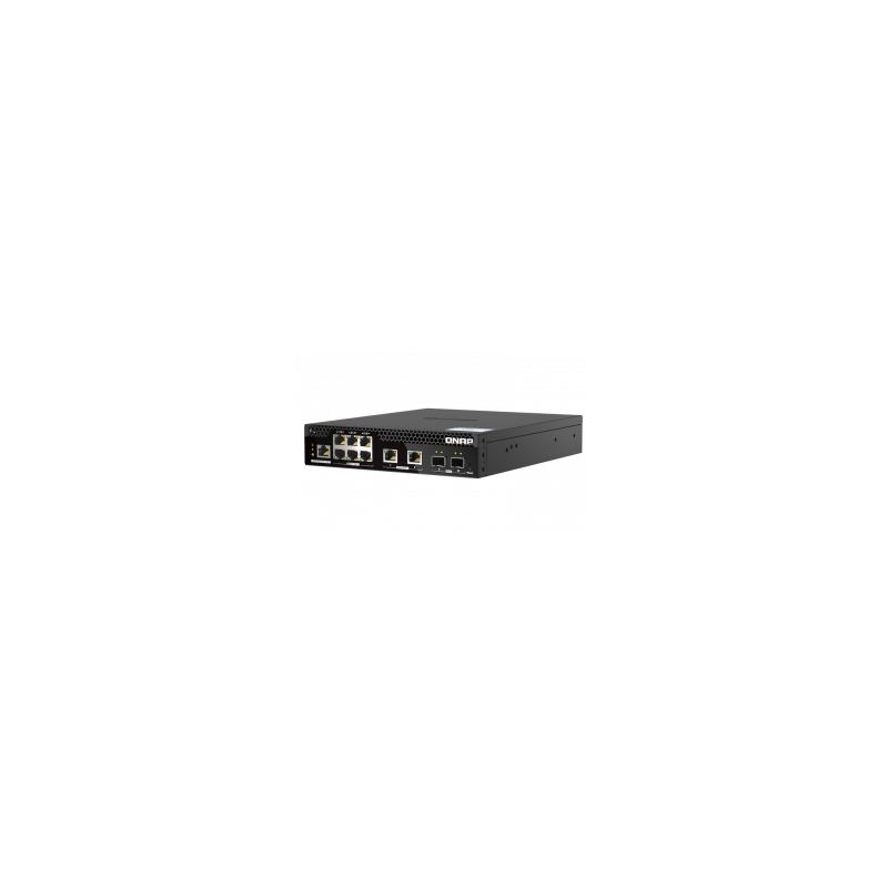QNAP řízený PoE++ switch QSW-M2106PR-2S2T (6x 2,5GbE RJ45, 2x 10GbE RJ45, 2x 10GbE SFP+, malá šířka)