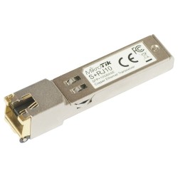MikroTik SFP+ konvertor na metaliku 10M/100M/1G/2.5G/5G/10G, RJ-45, až 200m