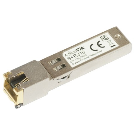 MikroTik SFP+ konvertor na metaliku 10M/100M/1G/2.5G/5G/10G, RJ-45, až 200m