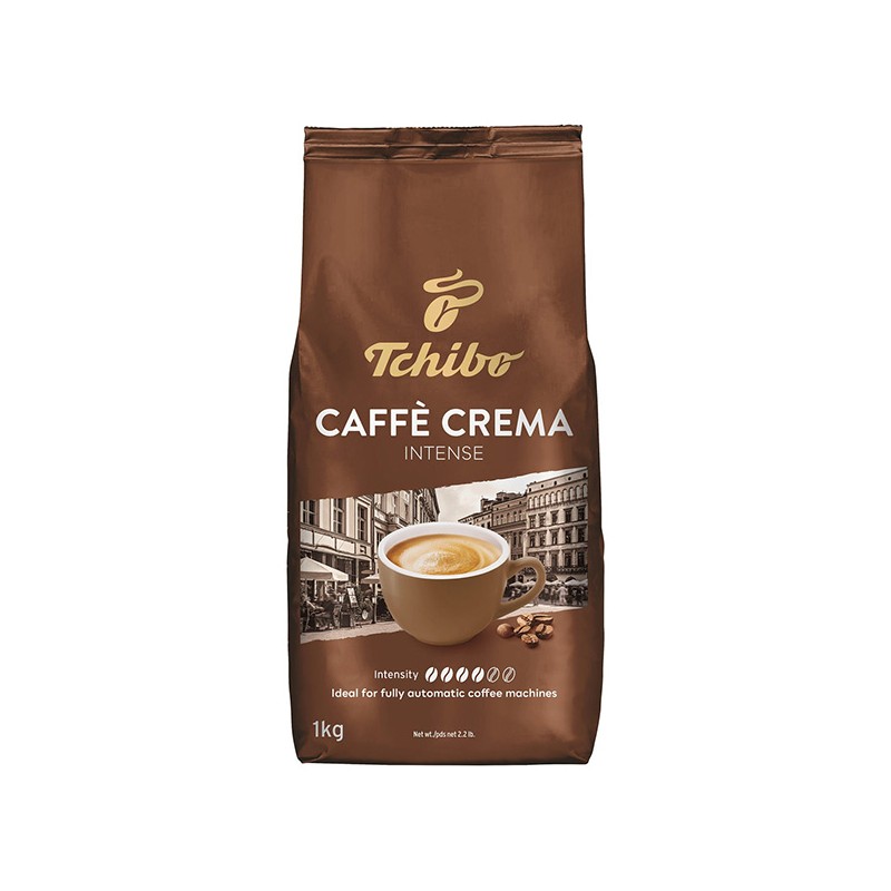 Káva zrnková, Tchibo, Caffe Crema Intense, 1kg, sáček, 100% Arabica
