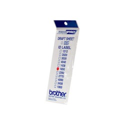 Štítky pro razítka Brother, ID1850, 18x50mm, 12ks, s průhlednou krytkou