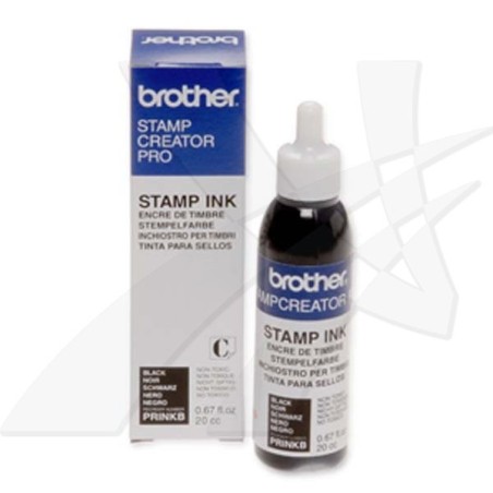 Inkoustová náplň Brother, PRINKB, černá, 20ml