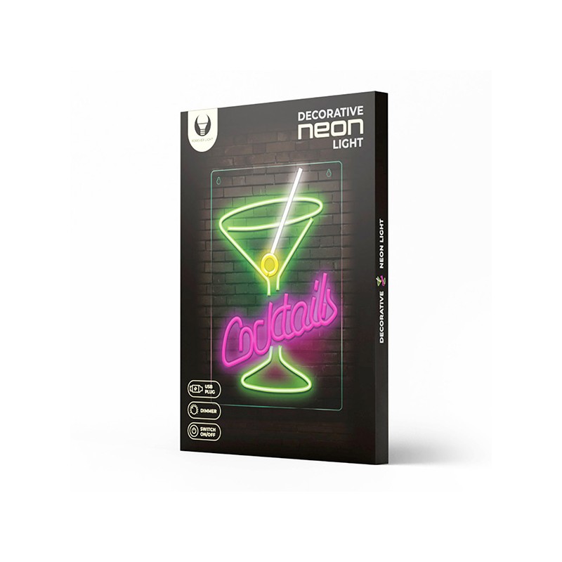 Neon PLEXI LED COCKTAILS pink green FPNE02X Forever Light