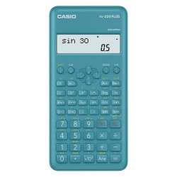 CASIO kalkulačka FX 220 PLUS 2E, modrá, školní, desetimístná