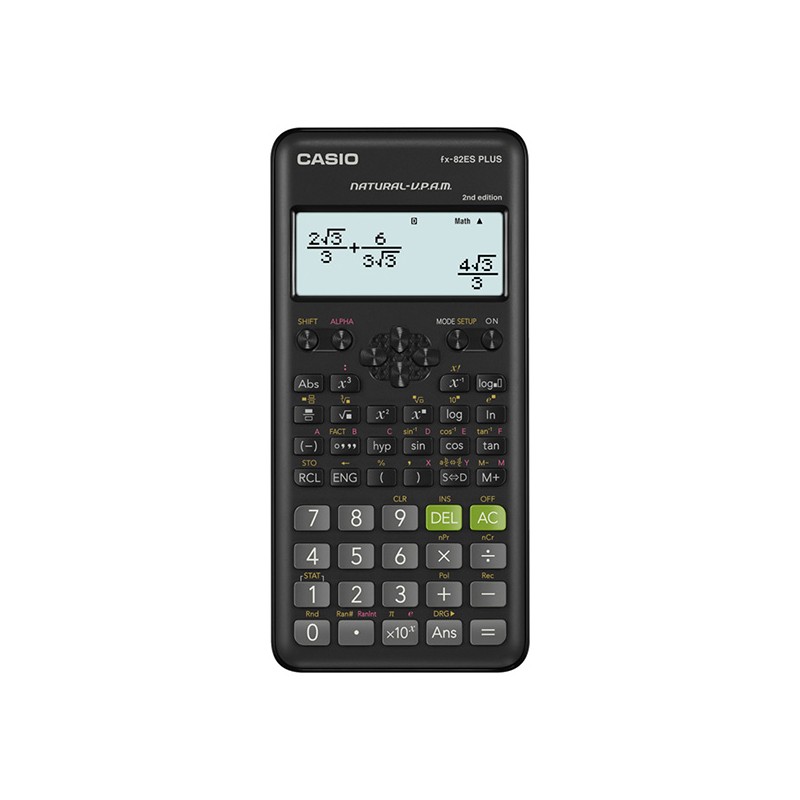 Casio Kalkulačka FX 82 ES PLUS 2E, černá, školní