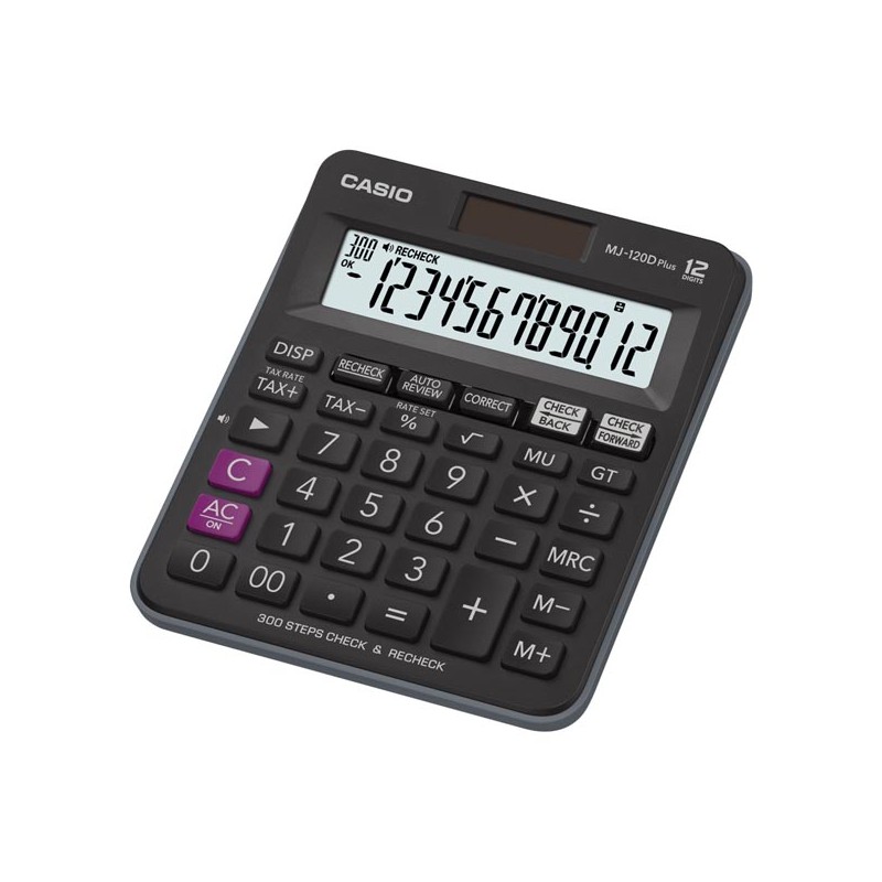 Casio Kalkulačka MJ 120 D PLUS, černá, stolní