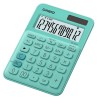 Casio Kalkulačka MS 20 UC GN, tyrkysová, dvanáctimístná, duální napájení, DOPRODEJ