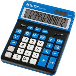Eleven Kalkulačka CDC-120-BK/NV, černo-modrá, stolní, dvanáctimístná, duální napájení