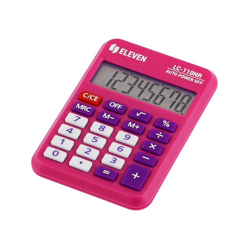 Eleven Kalkulačka LC-110NR-PK, růžová, kapesní, osmimístná