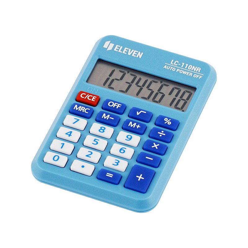 Eleven Kalkulačka LC-110NR-BL, modrá, kapesní, osmimístná