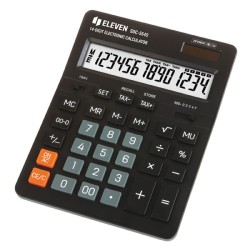 Eleven Kalkulačka SDC-554S, černá, stolní, čtrnáctimístná, duální napájení