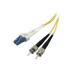 Optický Patch Cord Single mod (9/125), 2xLC - 2xST, 1m, economy, DOPRODEJ