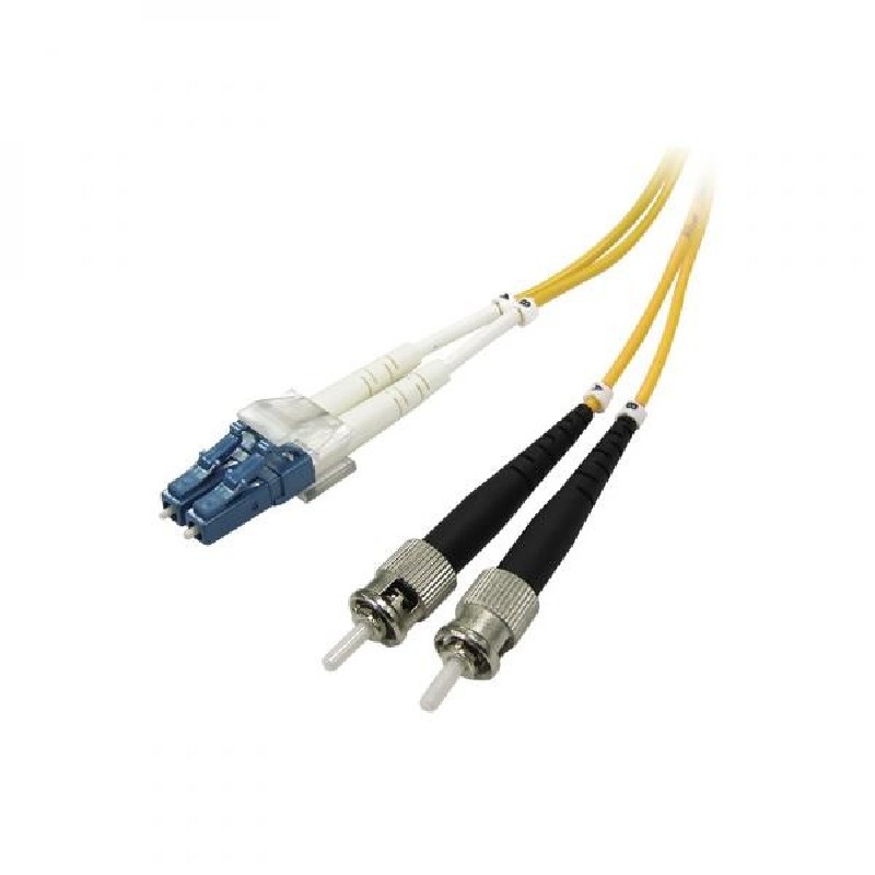Optický Patch Cord Single mod (9/125), 2xLC - 2xST, 1m, economy, DOPRODEJ