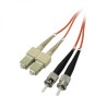 Optický Patch Cord Multi mod (50/125), ST - SC, 1m, economy, DOPRODEJ