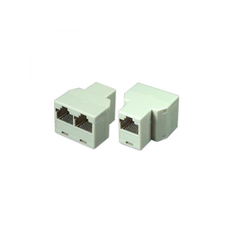 Rozdvojka RJ45, bílá, samice, DOPRODEJ