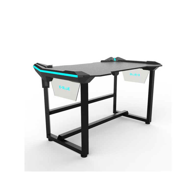 E-blue Herní stůl EGT536BK, 136,5 x 80,3cm, 81 cm, podsvícený, bez polepu desky
