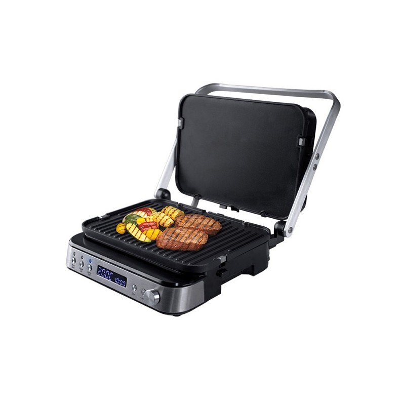 Orava Grillchef-3 elektrický kontaktní gril, 2000 W, LCD displej, časovač, digitální ovládání